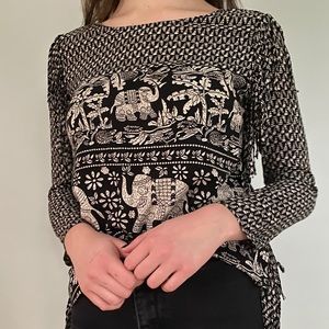 Beautiful design long sleeved shirt